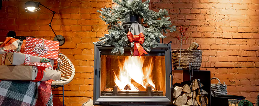 Travis Industries Linear Gas Fireplace Installation in Oswego, Illinois