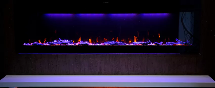 Dynamic Flame Color Fireplace Installation in Oswego, IL