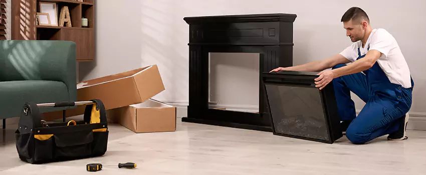 Old Rusted Metal Fireplace Repair And Replacement in Oswego, IL